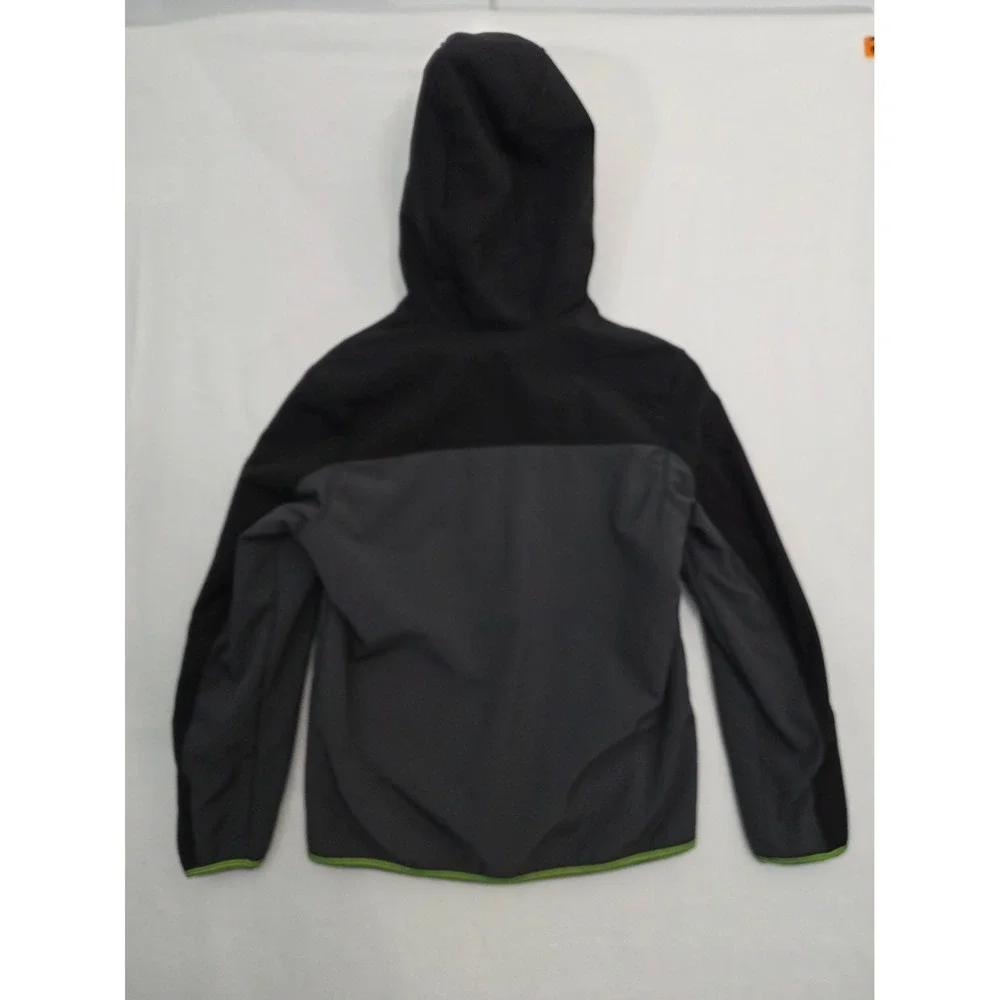 ZeroXposur Jacket Hooded Softshell L 14/16 Black Grey Neon Green Sporty